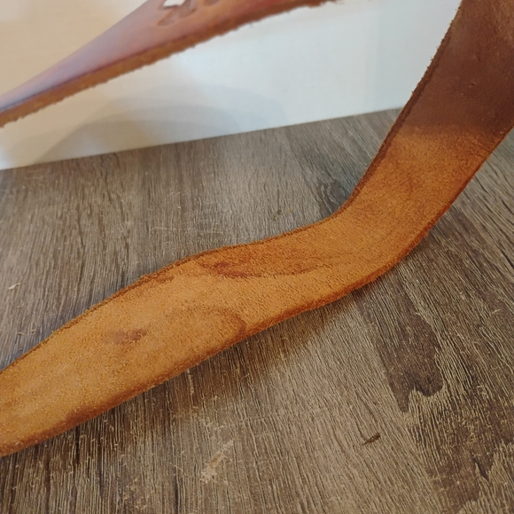 Vintage Leather Tool Baseball Belt